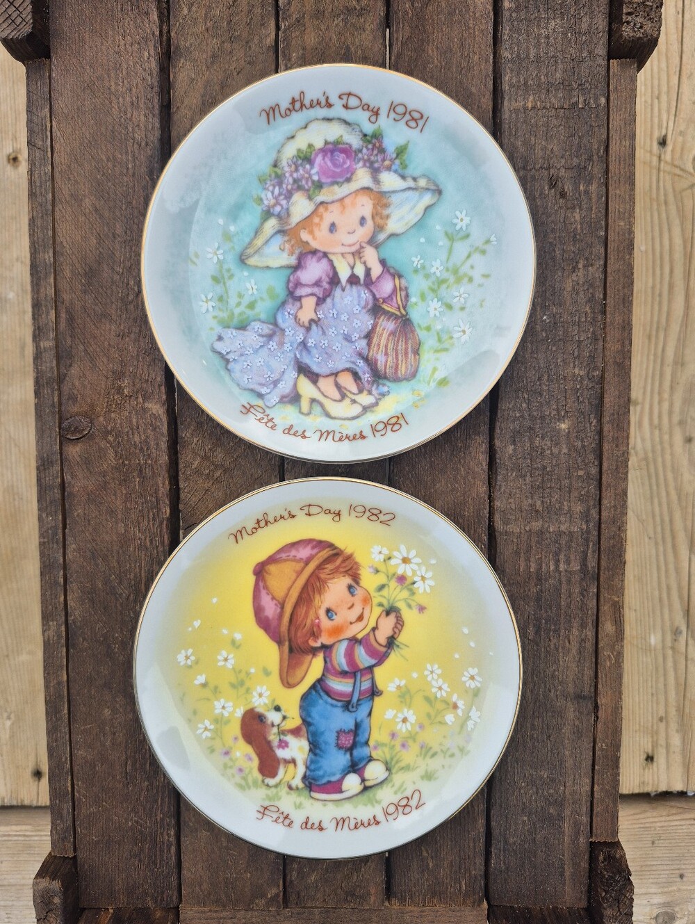 Vintage Avon Mother’s Day Plates Set 1981 1982 Canada